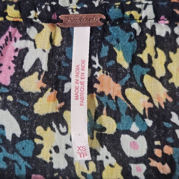 Free People Gardenia Tunic Top XS Cottagecore Boho Fall Layers Bohemian Blouse - Picture 4 of 9